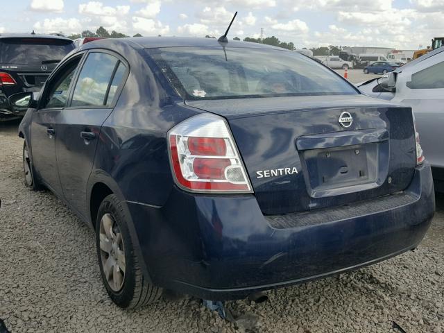 3N1AB61E78L628697 - 2008 NISSAN SENTRA 2.0 BLUE photo 3