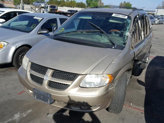 1B4GP45332B667783 - 2002 DODGE CARAVAN SP GOLD photo 2