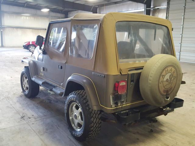 2J4FY49T9KJ164162 - 1989 JEEP WRANGLER / BEIGE photo 3