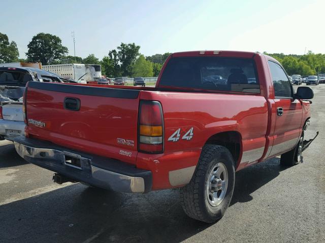 1GTEK14V74Z276270 - 2004 GMC NEW SIERRA RED photo 4