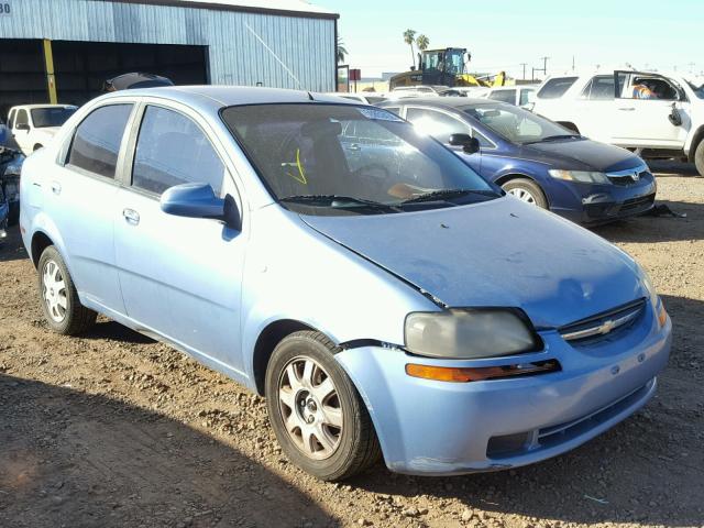 KL1TD52685B389294 - 2005 CHEVROLET AVEO BASE Көк фото 1