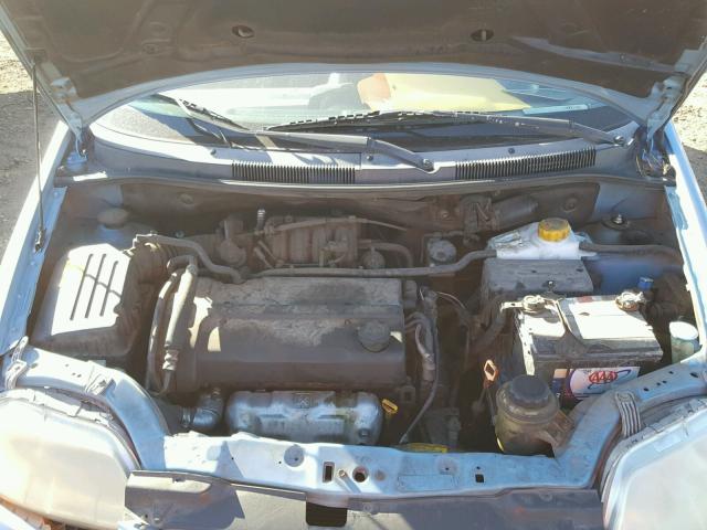 KL1TD52685B389294 - 2005 CHEVROLET AVEO BASE Көк фото 7