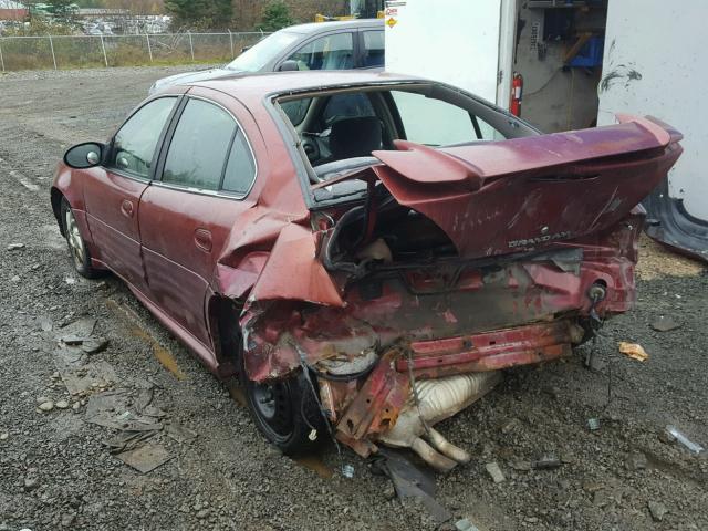 1G2NF52E32C319215 - 2002 PONTIAC GRAND AM S RED photo 3