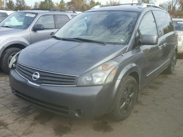 5N1BV28U37N112376 - 2007 NISSAN QUEST S GRAY photo 2