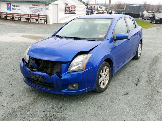 3N1AB6AP2BL609175 - 2011 NISSAN SENTRA 2.0 BLUE photo 2