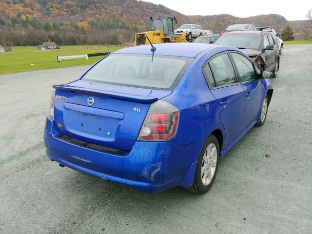 3N1AB6AP2BL609175 - 2011 NISSAN SENTRA 2.0 BLUE photo 4