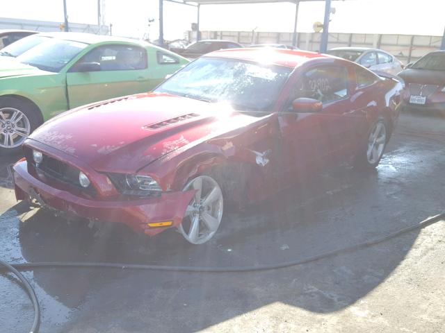 1ZVBP8CF8E5251942 - 2014 FORD MUSTANG GT MAROON photo 2