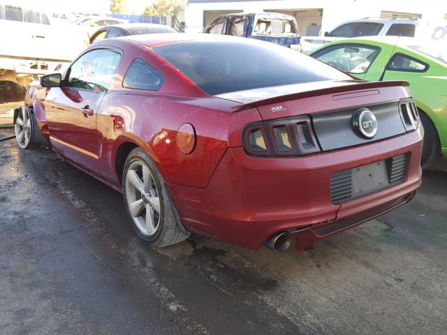 1ZVBP8CF8E5251942 - 2014 FORD MUSTANG GT MAROON photo 3