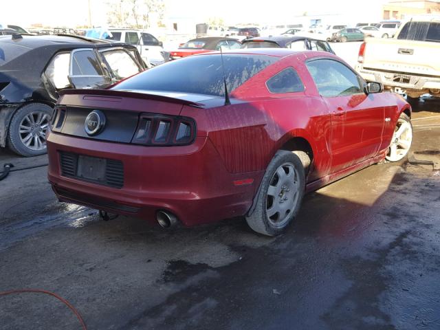 1ZVBP8CF8E5251942 - 2014 FORD MUSTANG GT MAROON photo 4