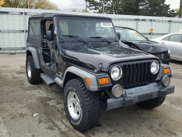 1J4FA44S96P735693 - 2006 JEEP WRANGLER / BLACK photo 1