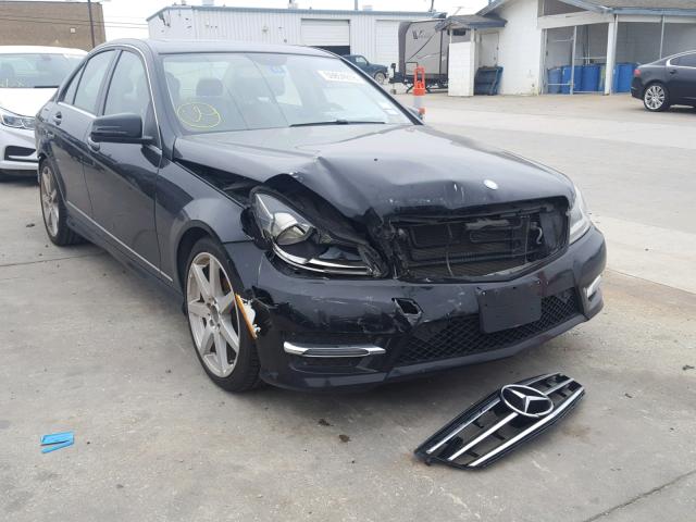 WDDGF4HB3EA951164 - 2014 MERCEDES-BENZ C 250 BLACK photo 1