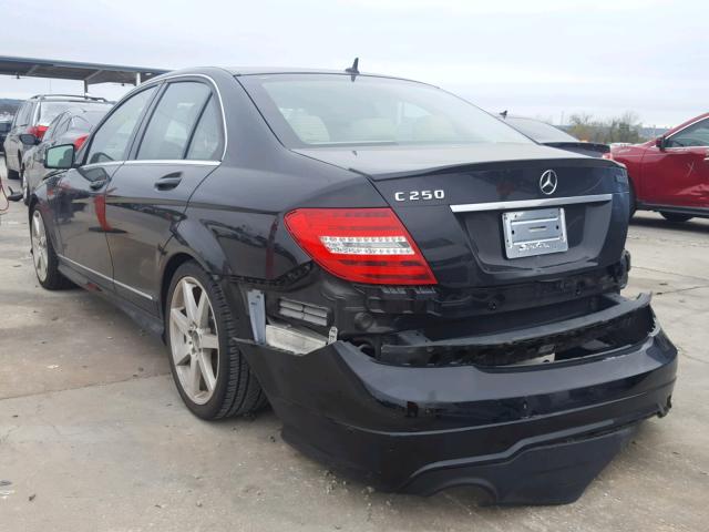 WDDGF4HB3EA951164 - 2014 MERCEDES-BENZ C 250 BLACK photo 3