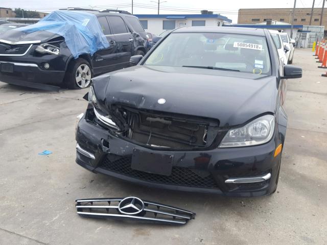 WDDGF4HB3EA951164 - 2014 MERCEDES-BENZ C 250 BLACK photo 9