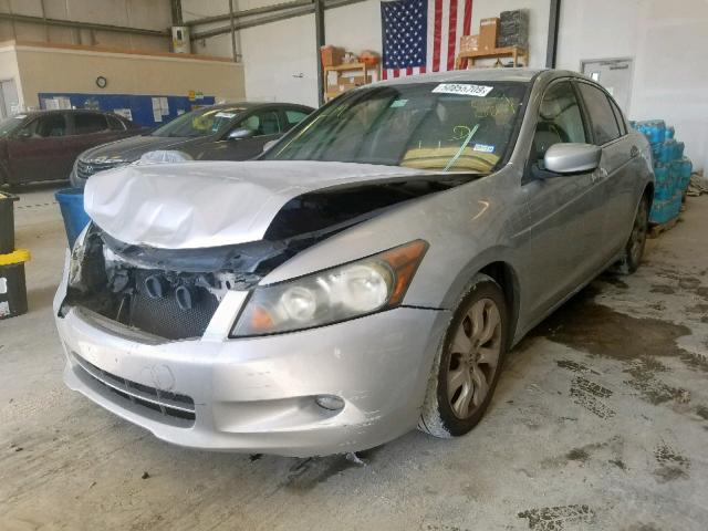 1HGCP36778A009624 - 2008 HONDA ACCORD EX SILVER photo 2