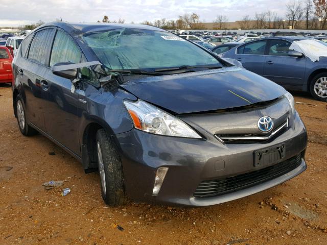 JTDZN3EU0C3094860 - 2012 TOYOTA PRIUS V GRAY photo 1