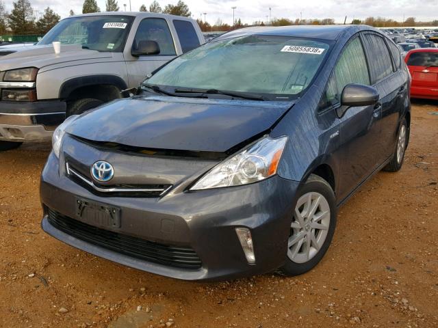 JTDZN3EU0C3094860 - 2012 TOYOTA PRIUS V GRAY photo 2