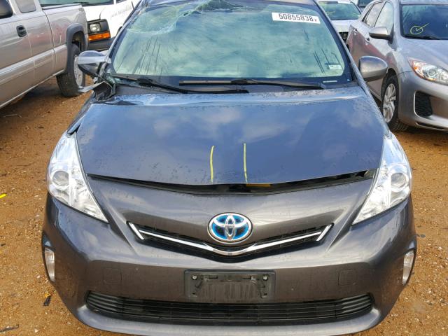 JTDZN3EU0C3094860 - 2012 TOYOTA PRIUS V GRAY photo 7