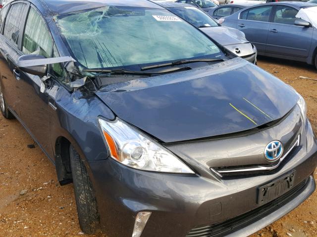 JTDZN3EU0C3094860 - 2012 TOYOTA PRIUS V GRAY photo 9