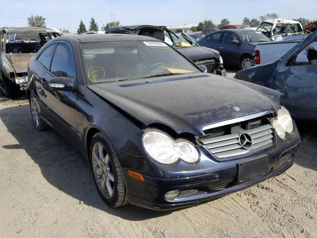 WDBRN47J42A351276 - 2002 MERCEDES-BENZ C 230K SPO BLUE photo 1