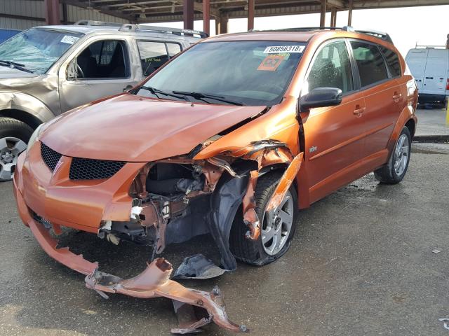 5Y2SL64814Z453578 - 2004 PONTIAC VIBE ORANGE photo 2