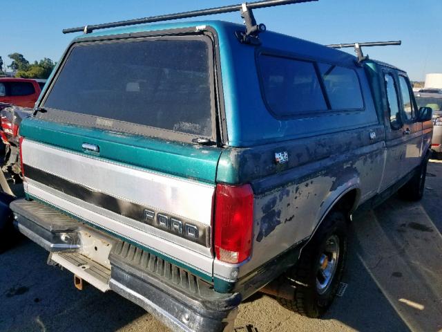 1FTEX14HXTKA38433 - 1996 FORD F-150 GREEN photo 4