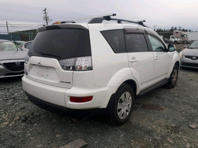 JA4AT2AW5CU609537 - 2012 MITSUBISHI OUTLANDER WHITE photo 4