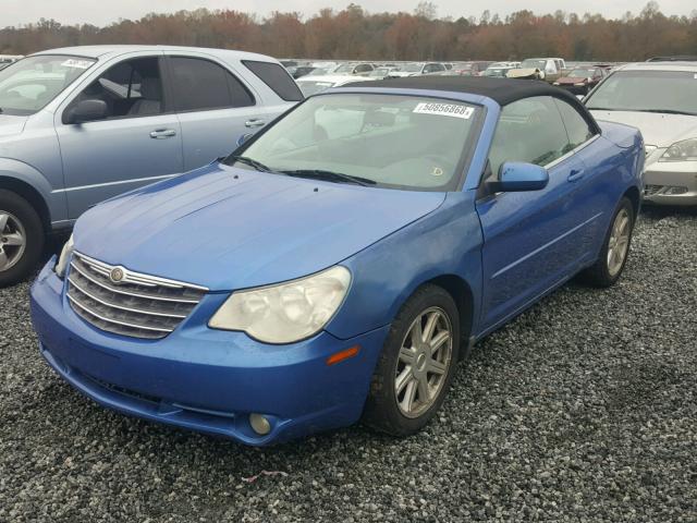 1C3LC55R38N618389 - 2008 CHRYSLER SEBRING TO BLUE photo 2