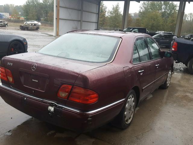 WDBJF65F7WA653106 - 1998 MERCEDES-BENZ E 320 BURGUNDY photo 4