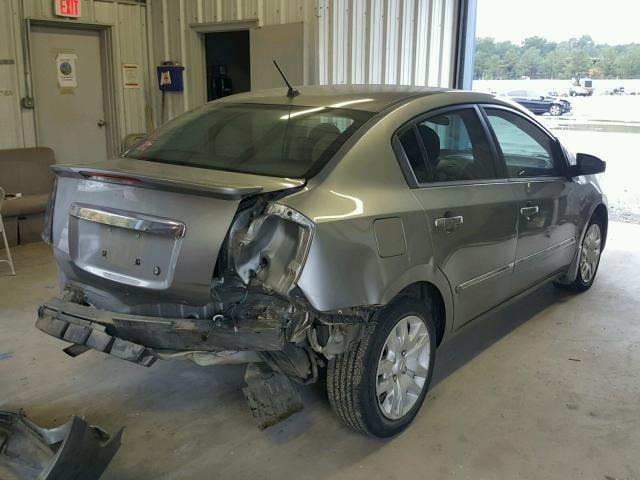 3N1AB6AP4CL629333 - 2012 NISSAN SENTRA 2.0 GRAY photo 4