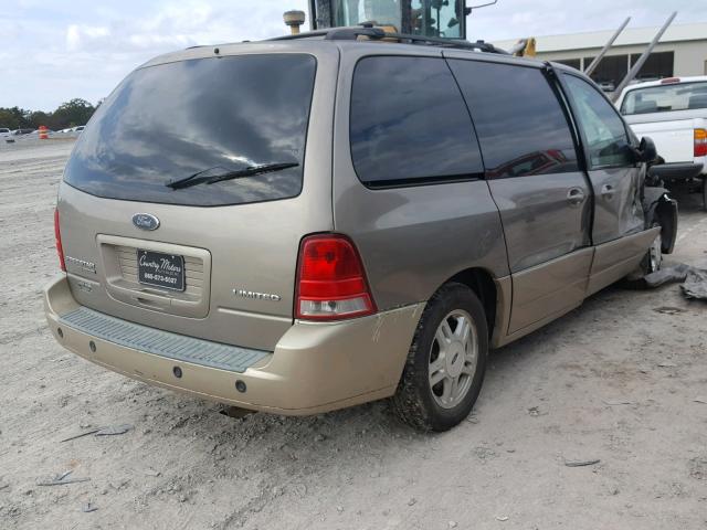 2FMDA58215BA00723 - 2005 FORD FREESTAR L BEIGE photo 4