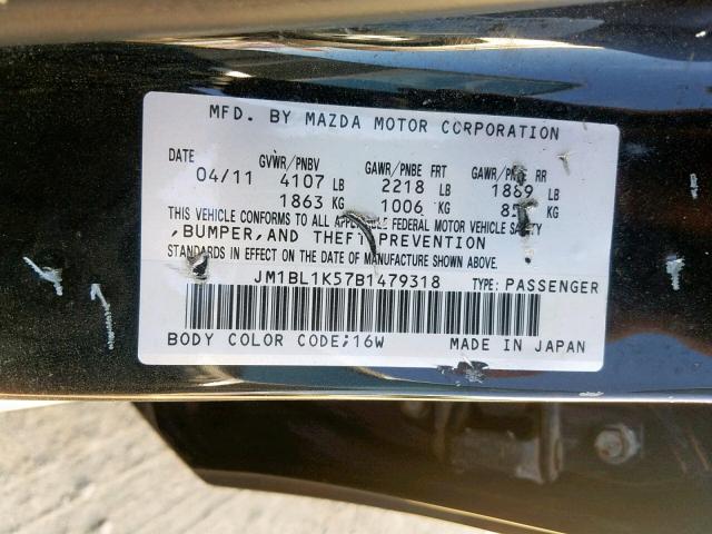 JM1BL1K57B1479318 - 2011 MAZDA 3 S GRAY photo 10