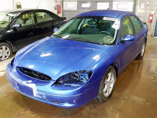 1FAFP55U53G177918 - 2003 FORD TAURUS SES BLUE photo 2