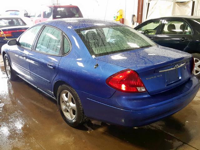 1FAFP55U53G177918 - 2003 FORD TAURUS SES BLUE photo 3