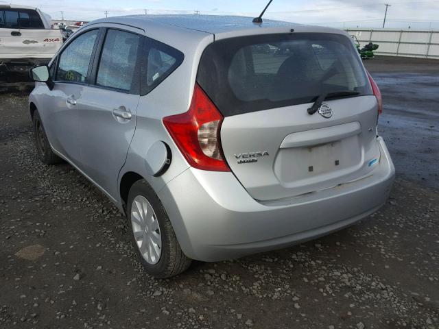 3N1CE2CP4FL402816 - 2015 NISSAN VERSA NOTE SILVER photo 3