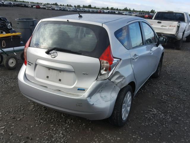 3N1CE2CP4FL402816 - 2015 NISSAN VERSA NOTE SILVER photo 4