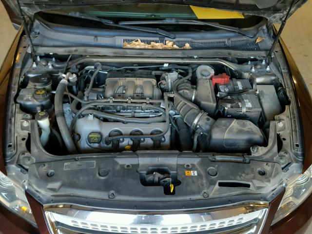 1FAHP2EW2CG101789 - 2012 FORD TAURUS SEL BURGUNDY photo 7