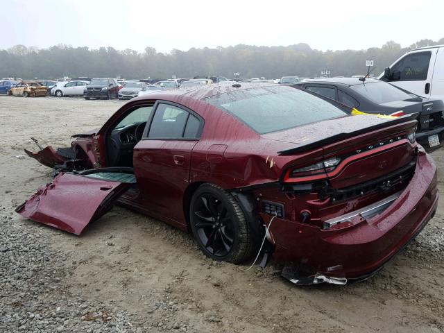 2C3CDXBG4JH290071 - 2018 DODGE CHARGER SX RED photo 3