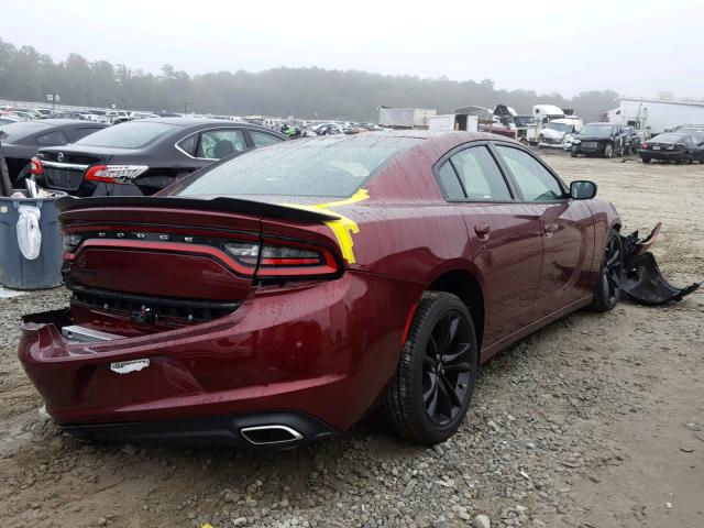 2C3CDXBG4JH290071 - 2018 DODGE CHARGER SX RED photo 4