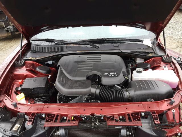 2C3CDXBG4JH290071 - 2018 DODGE CHARGER SX RED photo 7