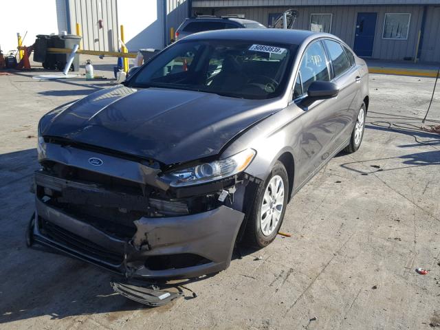 1FA6P0G7XE5398276 - 2014 FORD FUSION S CHARCOAL photo 2