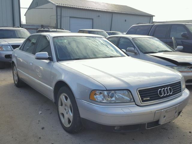 WAUFL54D9YN009349 - 2000 AUDI A8 QUATTRO SILVER photo 1