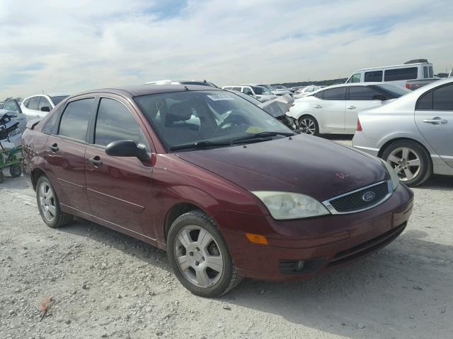 1FAFP34N87W280647 - 2007 FORD FOCUS ZX4 BURGUNDY photo 1