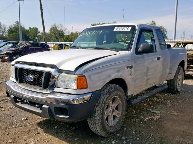 1FTYR15E54PB32705 - 2004 FORD RANGER SUP WHITE photo 2