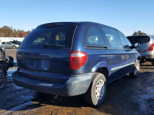 1C4GJ25B81B137470 - 2001 CHRYSLER VOYAGER BLUE photo 4