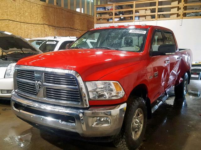 3C6TD5DT4CG141146 - 2012 DODGE RAM 2500 S წითელი ფოტო 2