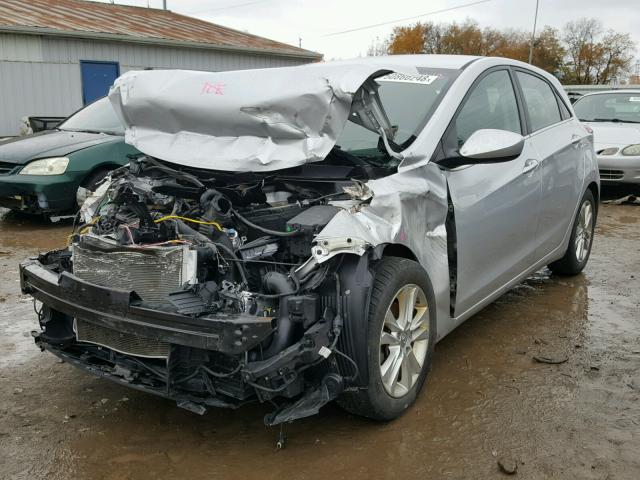 KMHD35LH9EU207540 - 2014 HYUNDAI ELANTRA GT SILVER photo 2