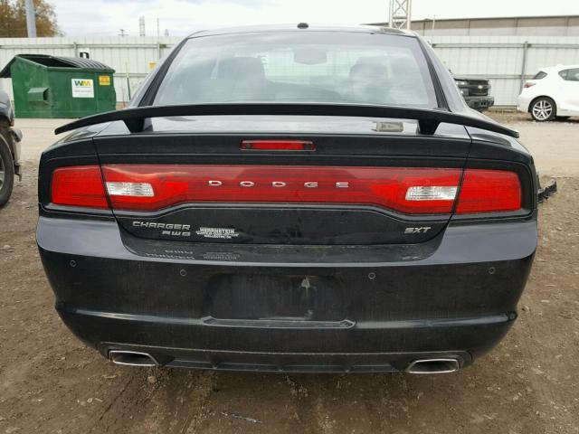 2C3CDXJG9EH144207 - 2014 DODGE CHARGER SX BLACK photo 9