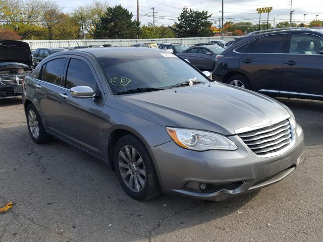 1C3CCBCG6DN555685 - 2013 CHRYSLER 200 LIMITE GRAY photo 1