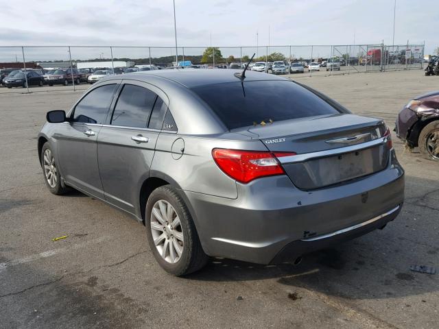 1C3CCBCG6DN555685 - 2013 CHRYSLER 200 LIMITE GRAY photo 3