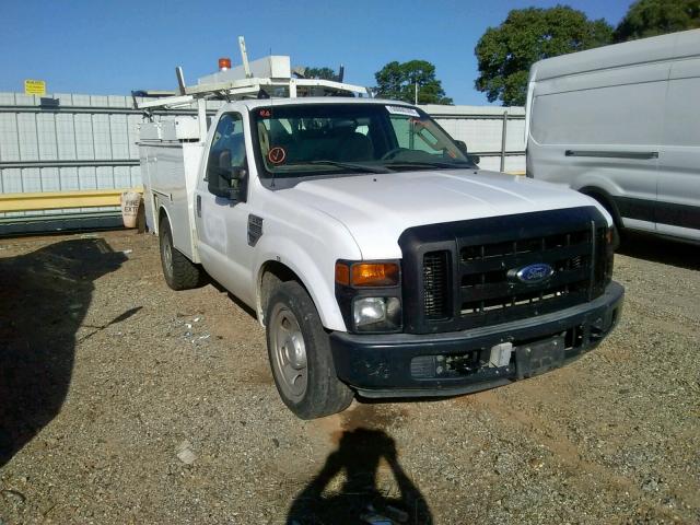 1FD3F30598EE46490 - 2008 FORD F350 SRW S WHITE photo 1